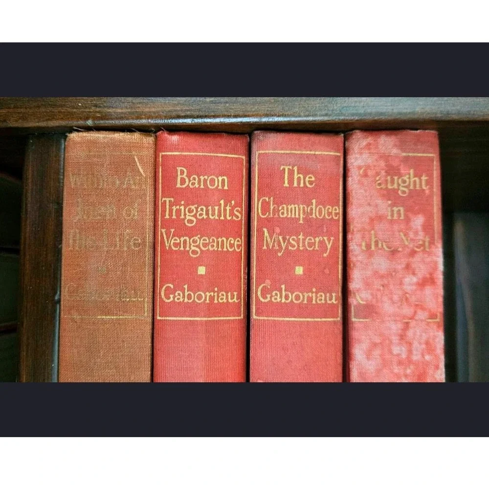 Antique 1st Edition Complete 10 book set Gaboriau Leqoc Mystery Series Hardback